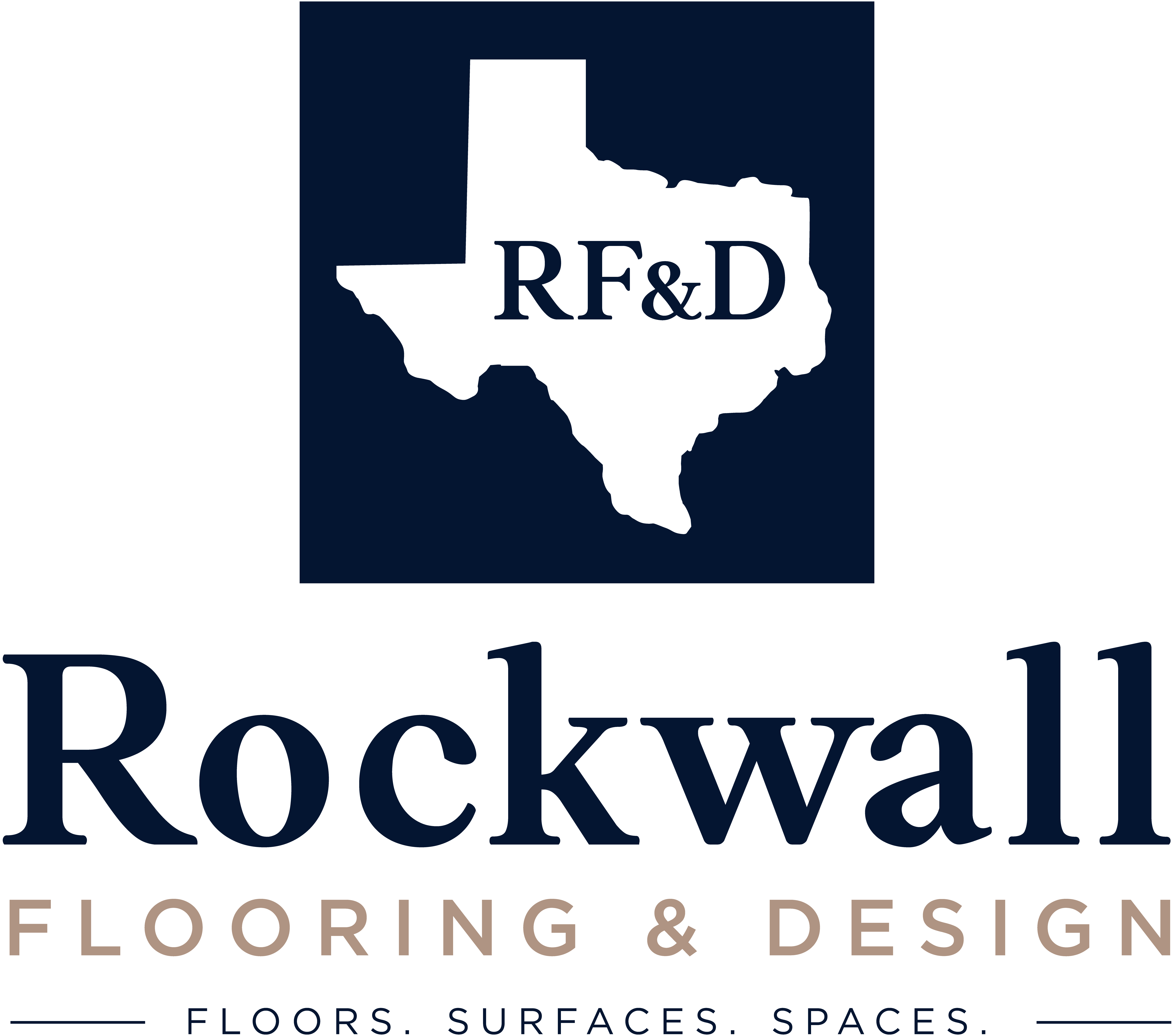 Rockwall Flooring & Design stacked logo Logo | Rockwall Flooring & Design