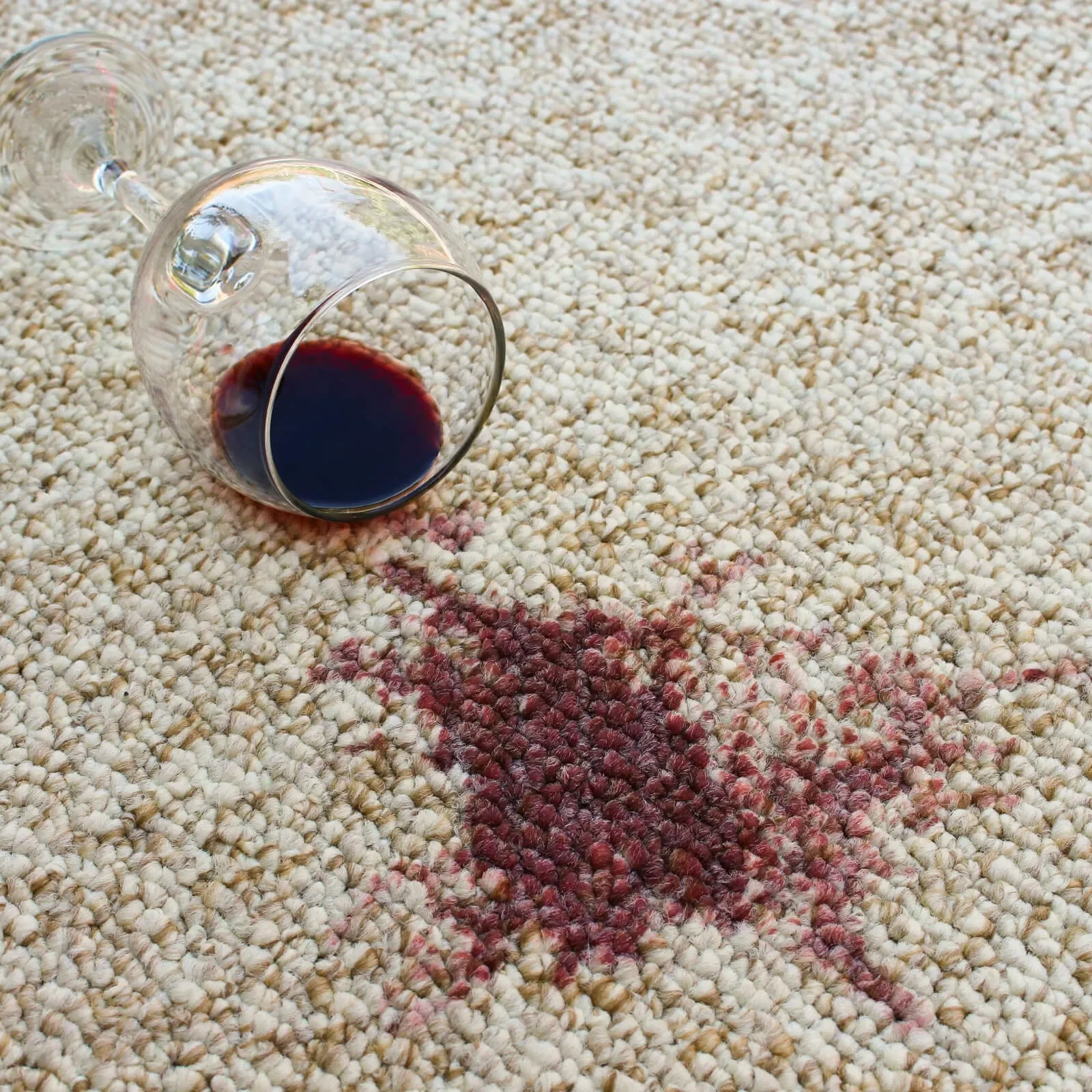 Carpet wine stain | Rockwall Flooring & Design